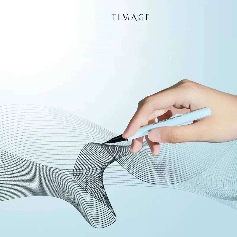 TIMAGE Black Fluid Liquid Eyeliner Long Lasting Waterproof And Does Not Sdge Super Fine Eye Liner Pen