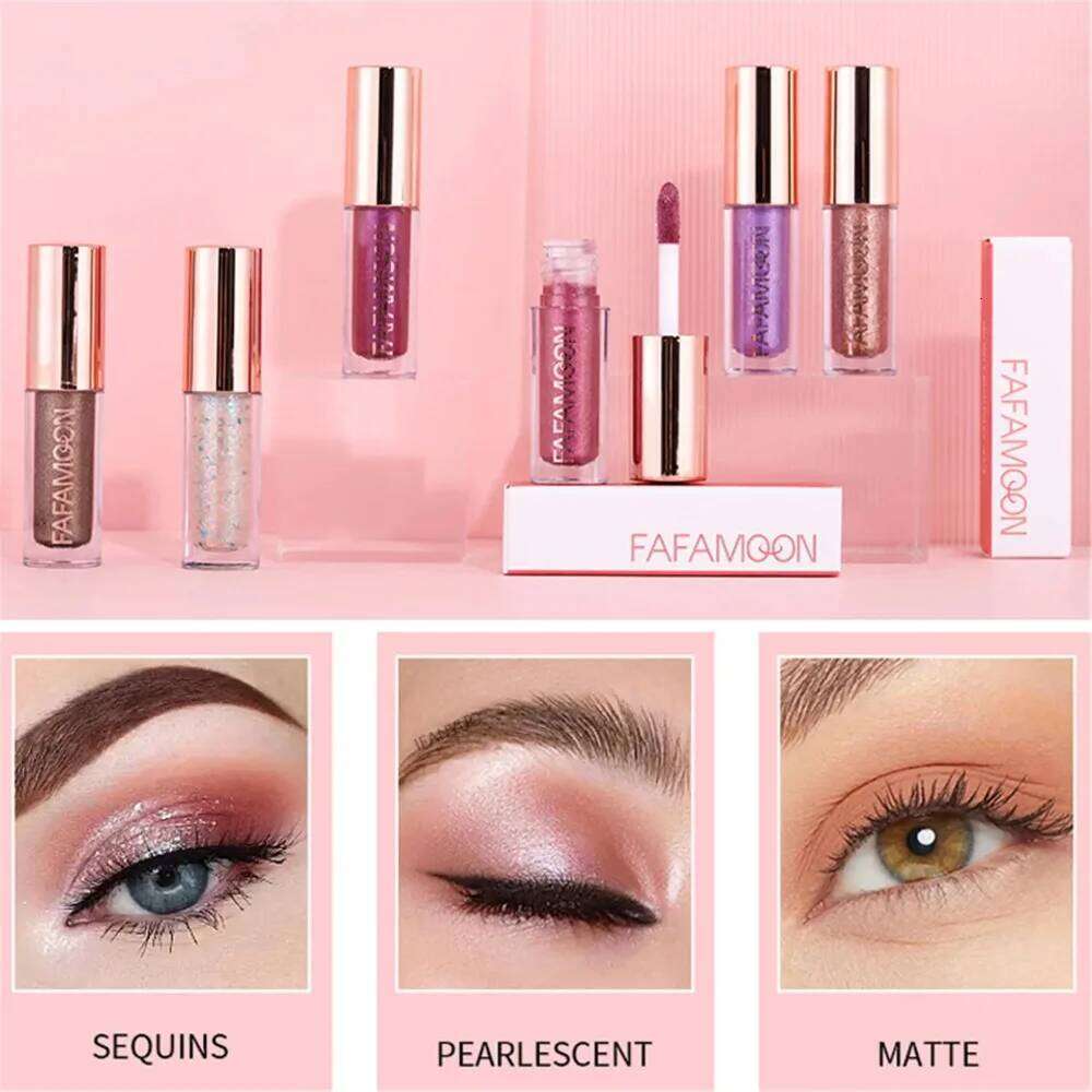ple Liquid Eyeshadow Matte&Metallic Shimmer Shadow Non-sticky One-Swipe Coverage Quick-Drying Crease-resistant Eye Makeup X250726