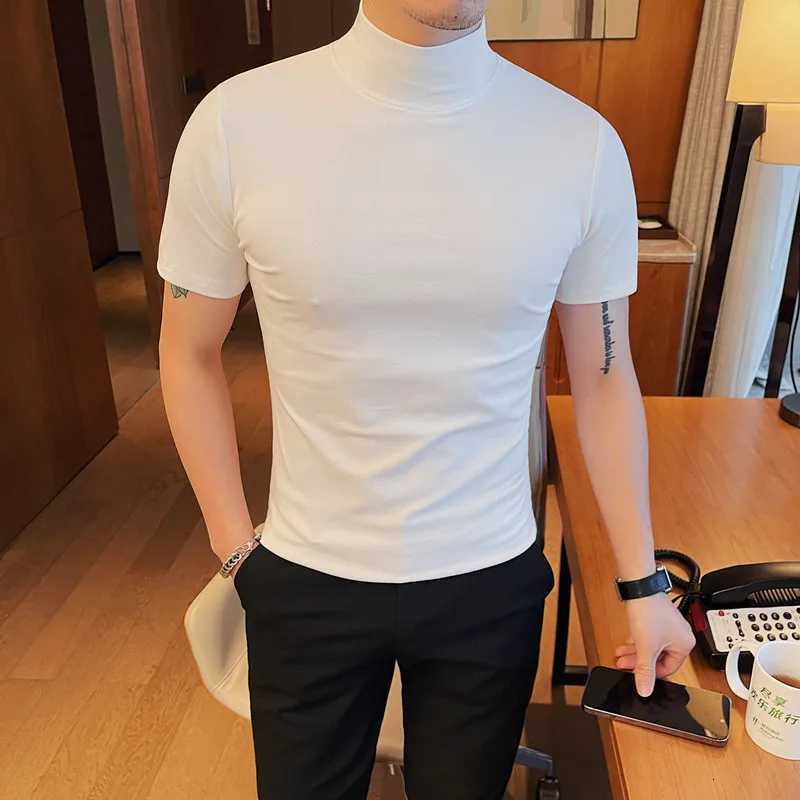 TurtleneCK T Shirts For Men Big Size Summer Short Sleeve T-Shirt Mens Korean CloTHing Slim Fit Casual Tee Shirt Homme 4XL Z250725