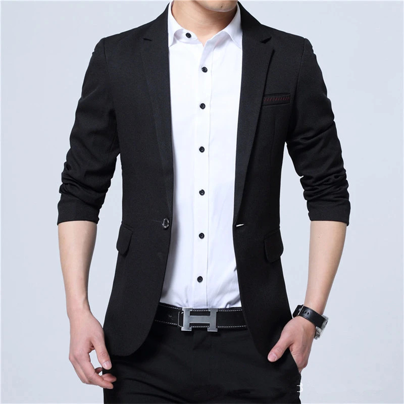 2024 Spring and Autumn thin Casual Men Blazer Cotton Slim England Suit Blaser Masculino Male Jacket Size L5XL 250725