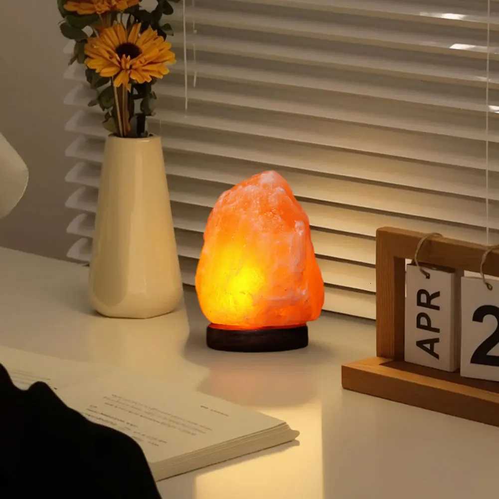 Himalayan Salt Lamp Crystal Salt Rock Lamp with Base Crystal Salt Light LED Ambient Lamp Home Bedroom Decoration XJ250725