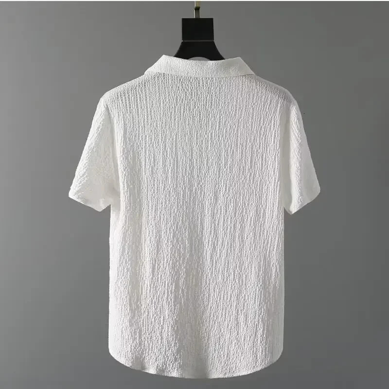 Summer Ultrathin Sleeveless Ice Silk Linen Suit Mens Cotton Linen Set Oversized Loosefit Midsleeve Tshirt Sports Wear 250724