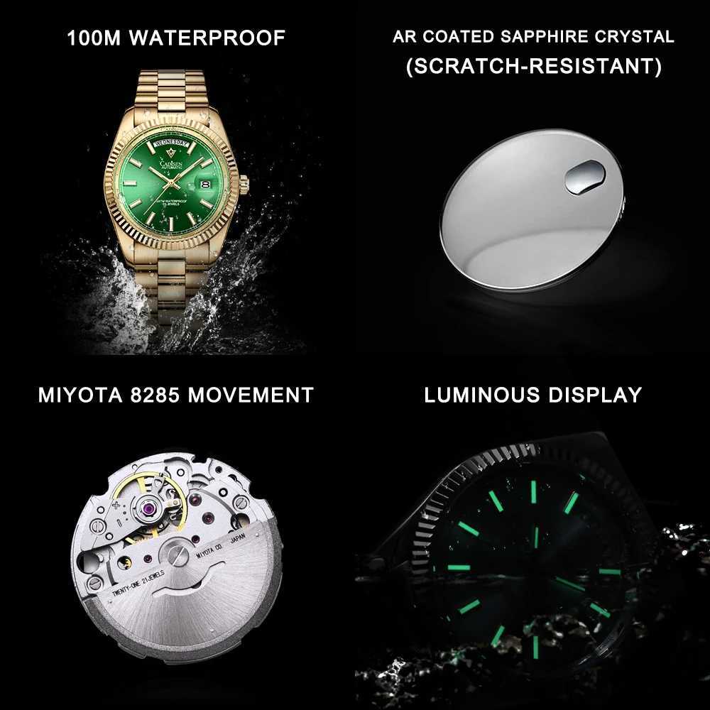 Cadisen DD40 Men Watches Luxury Automatic Watch Men AR Sapphire Mechanical Wristwatch Men 10Bar Miyota 8285 Movement 2023 New X250726