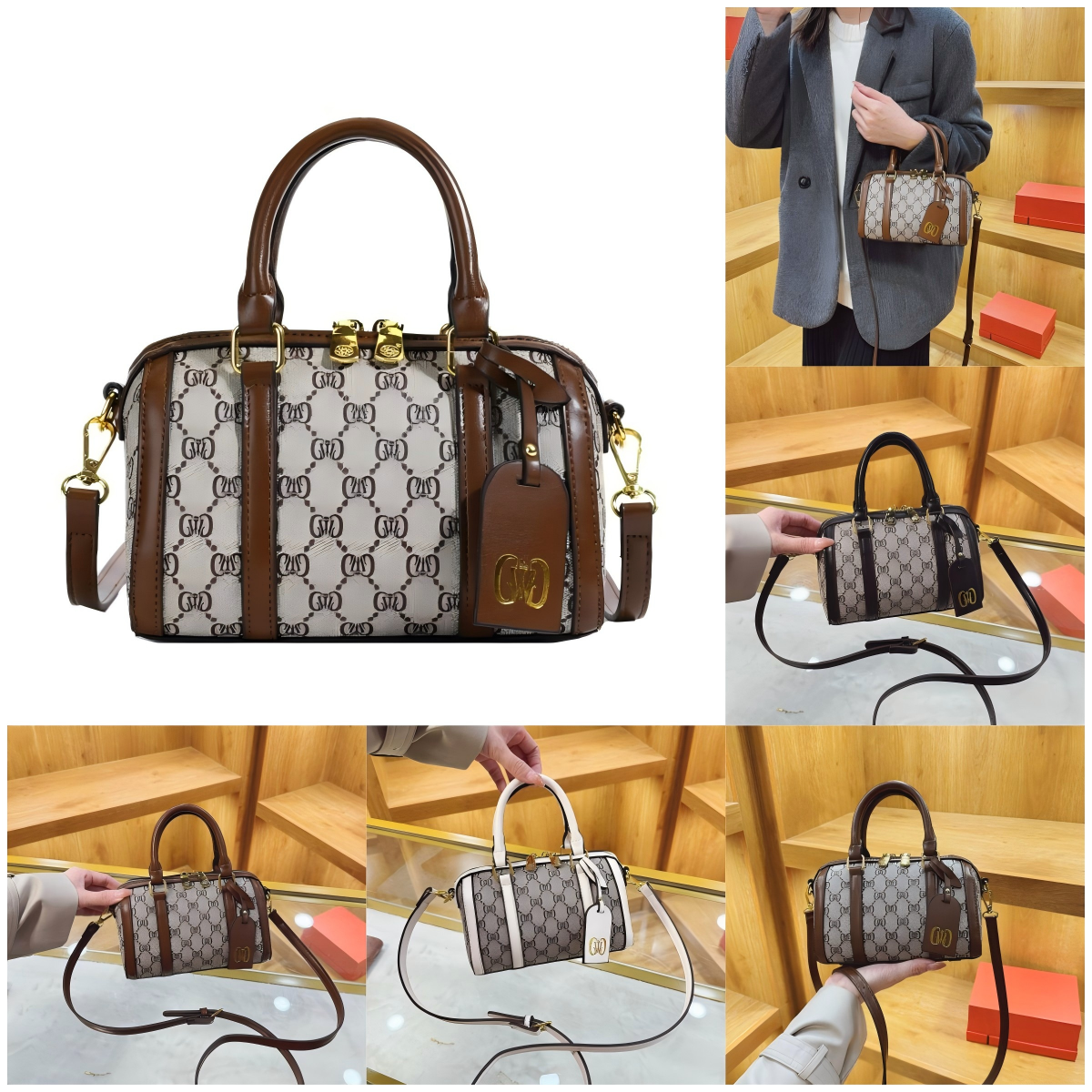 Designer Bag Fashion Luxury Bag High Quality Women's Shoulder Bag Classic Snake Wallet Chain Stitched Crossbody Fashion Leather Hobo Underarm Bag
