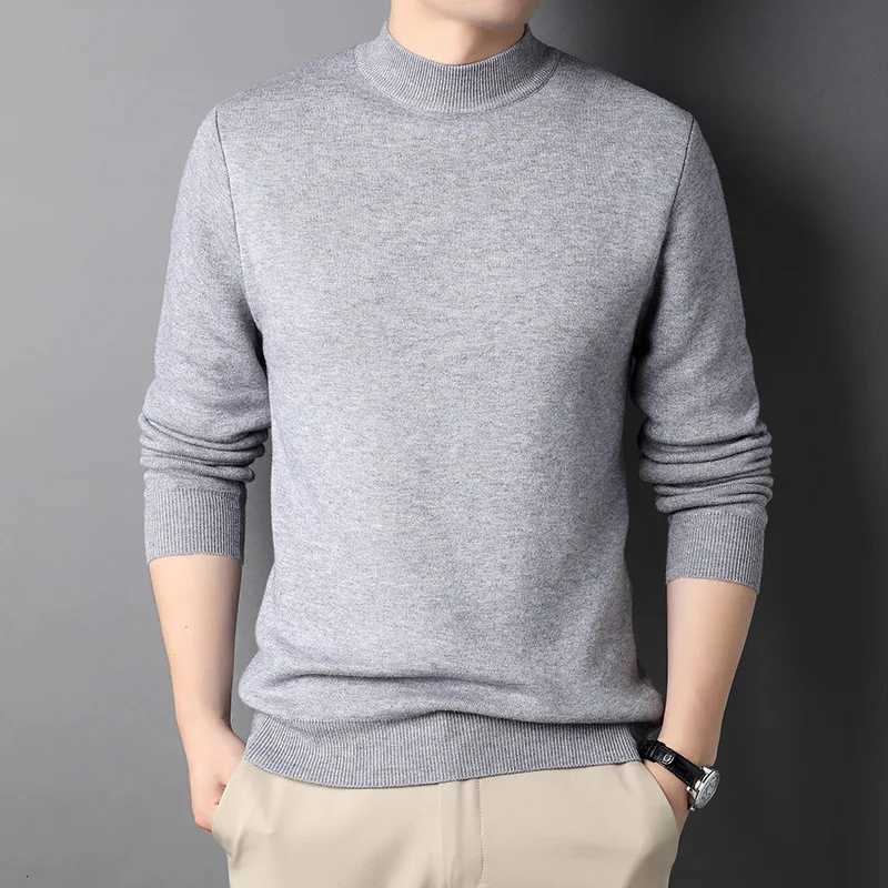 MRMT 2025 Brand New Mens Cashmere Sweater Half Turtleneck Men Sweaters Knit Pullovers For male Youth Slim Knitwear Man Sweater Z250725