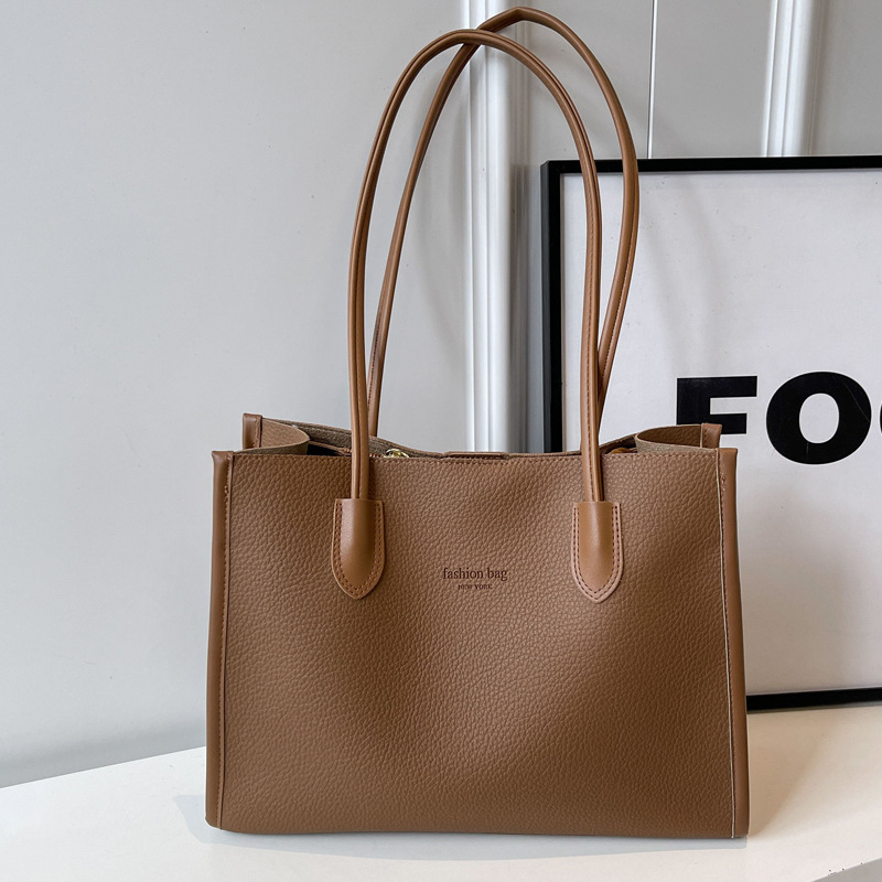 Womens Large Capacity Tote Bag - Stylish & Functional with Textured Design