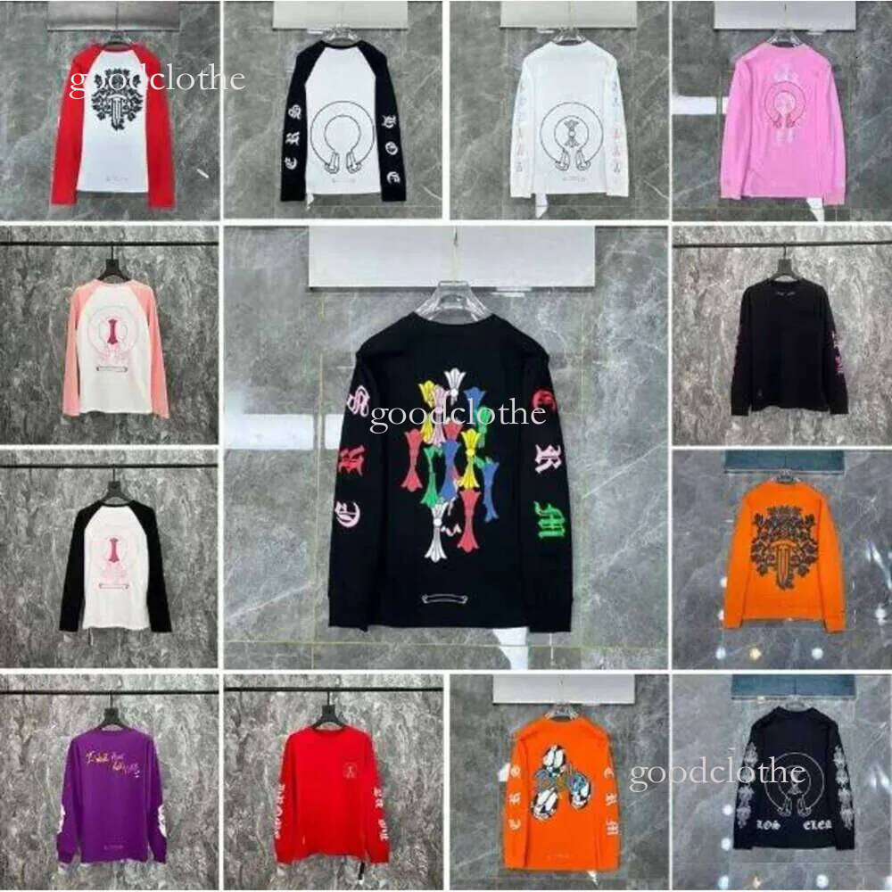 Chrome Hoodie Graphic Sweatshirts Hip Hop Retro Long Sleeve Sanskrit Pullover Cardigan Sweater Loose Fitting Man Hoody Horse Hoof Clothing Gothic Y2k Style Acf