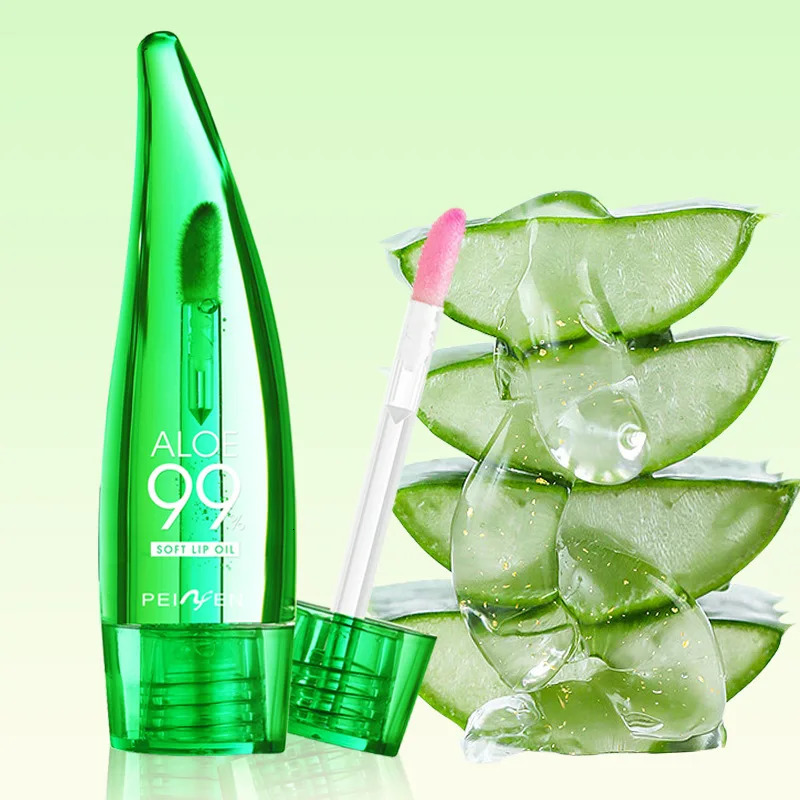 99 Aloe Vera Temperature changing Lip Balm Anti dryness Long lasting Moisturizing Transparent Liquid Care Product 250716