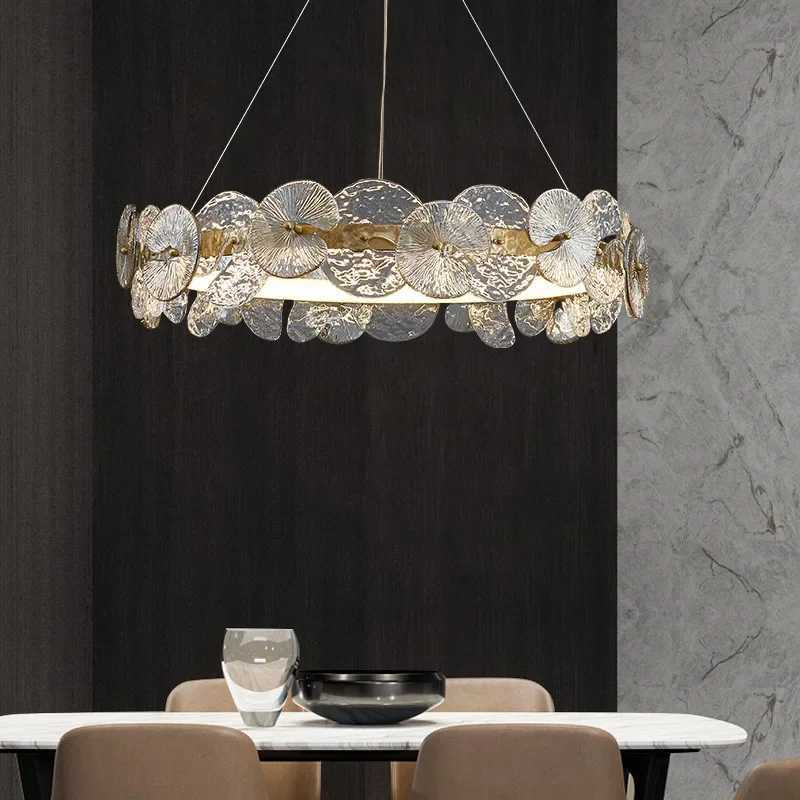 Nordic LED Luxury Chandeliers Lights Home Indoor Living Dining Room Bedroom Decoration Pendant Lamps Kitchen Suspension ChandeliersXJ250725