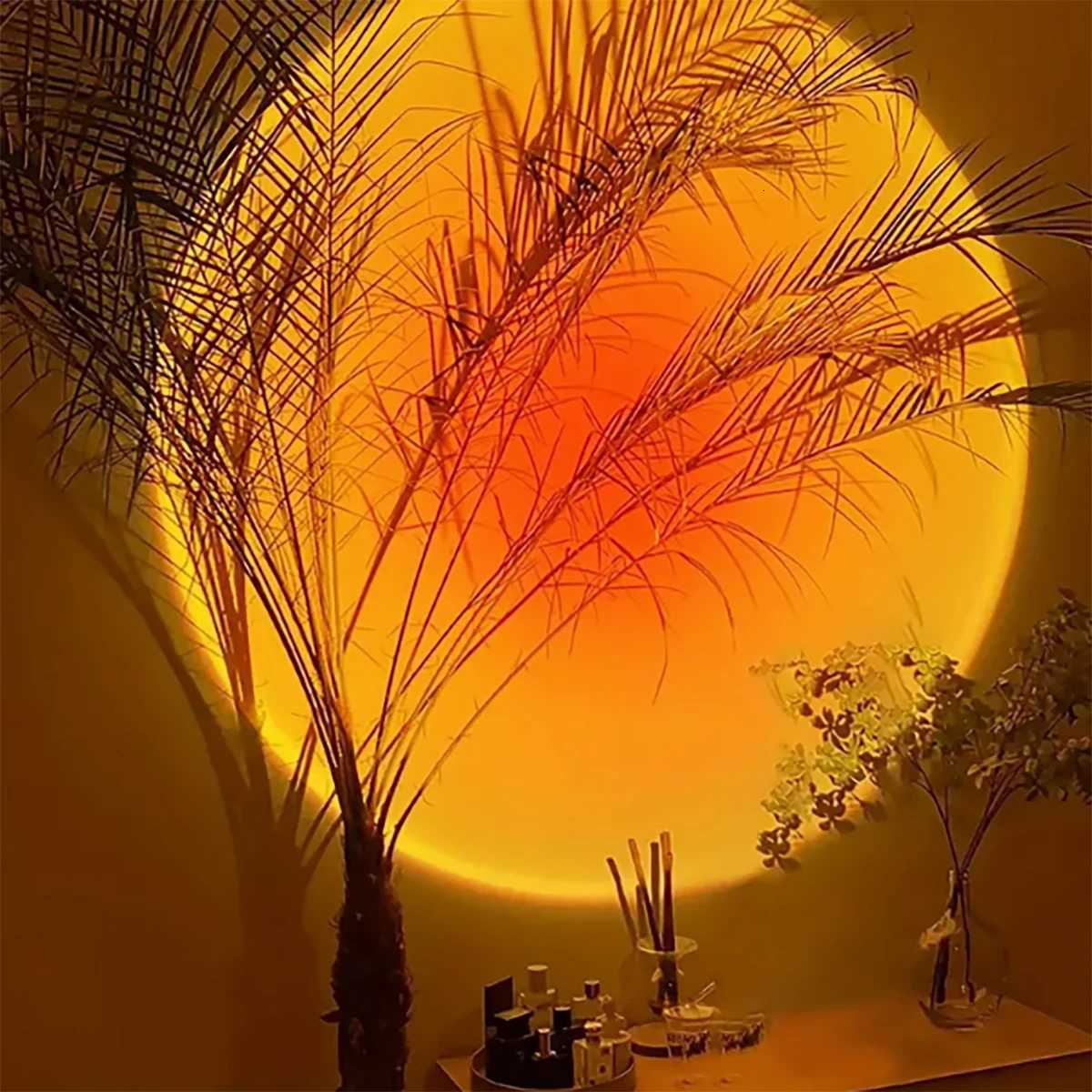 1PC Sunset Lamp - Creating a Warm Inviting Sunset Atmosphere for Your Evenings - Ideal for Relaxation Home Decor and Ambiance XJ250725