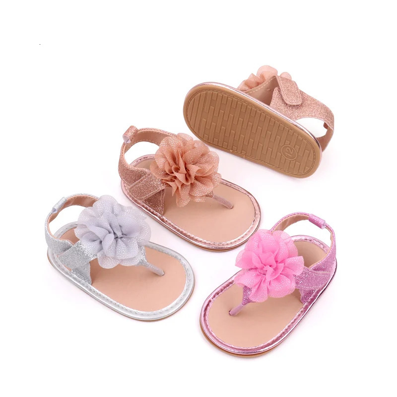 Baby Shoes Summer Sandals Cute Flower AntiSlip Sole born Toddler PreWalking Practice High Quality Fashion BHX3207 250725
