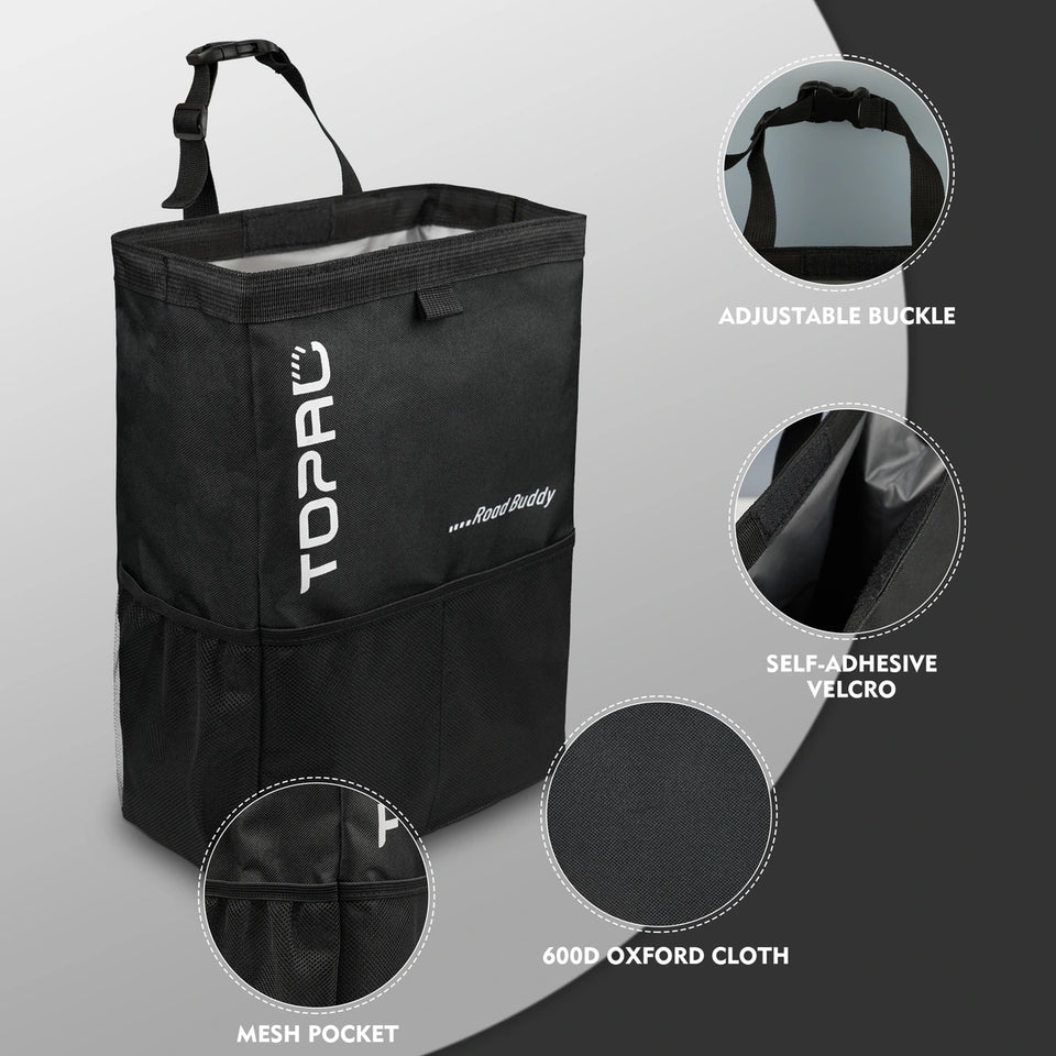 Stylish Reusable Auto Waste Basket Ideal For Keeping Your Ride Tidy