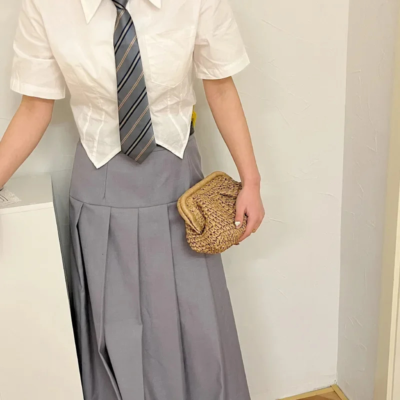 Women Hand Bags Niche Sense Straw Bag Fashion Beach Style Crossbody Woven Casual Simple Women Bags 250723