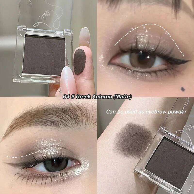 Wet Gel Eyeshadow Black Sier Glitter Shadow Palette Punk Smoky Metallic Eye Pigments Highlight Contour Face Blush Cosmetic