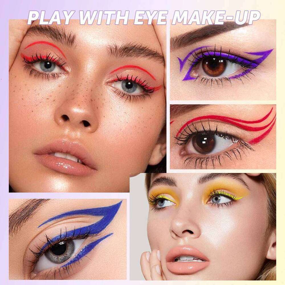 QIBEST High Pigment Pencil Waterproof Sdgeproof Makeup Eye Liner Liquid Black Eyeliner Quick Drying Eyes Cosmetics X250726