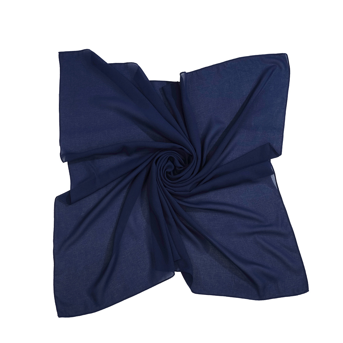 K1476 Cross-border 2024 summer new composite chiffon square scarf solid color headscarf scarf comfortable breathable spot wholesale