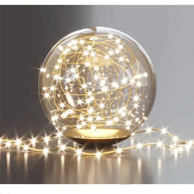 Modern Black Ceiling Chandeliers For Living Room Hall Ceiling Light Fixture Romantic Starry Gold Creative Ceiling Lamp BedroomXJ250725