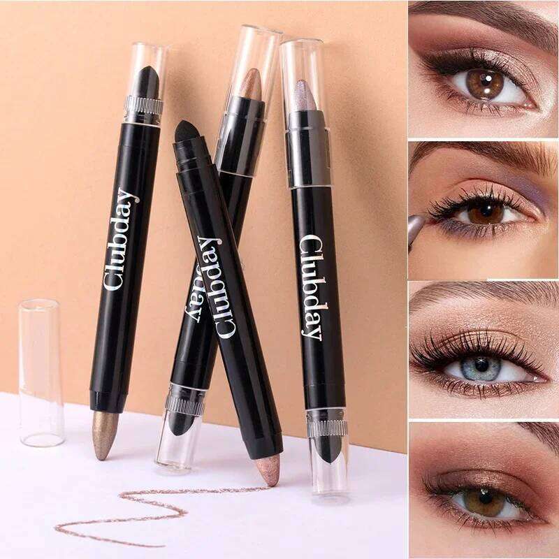 Metallic Colorful Pencil Double-sided Eyeshadow Stick Pink ple Pearlescent Matte Silkworm Highlighter Eyes Makeup X250726
