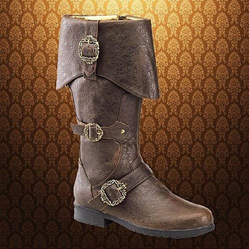 Medieval Costume Shoes: Authentic Viking-Style Leather Boot Collection
