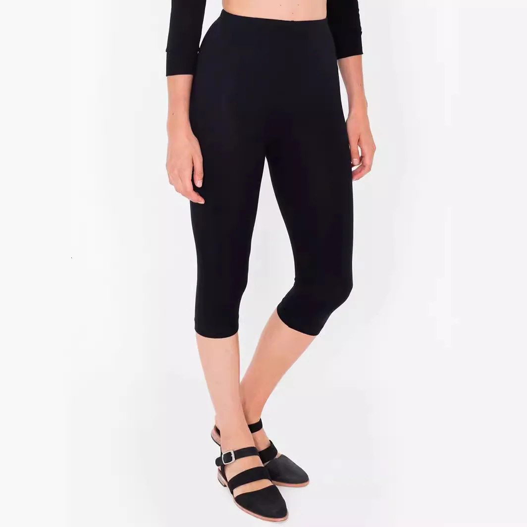 Woman High Waist Yoga Pants Large Size Leggings Tummy Control Workout Casual kneeLength 250725