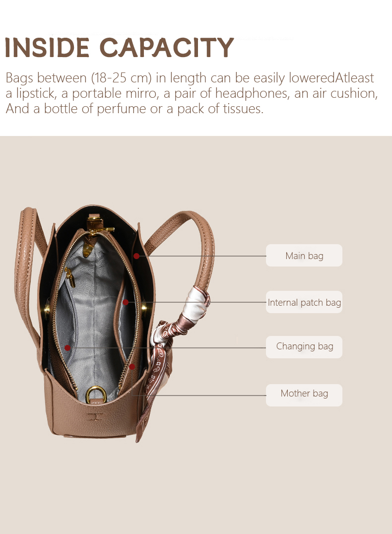 Shoulder Bags Elegant Women's Tote A large-capacity single-shoulder bag, a fashionable and versatile handbag, and a high-end, niche design crossb