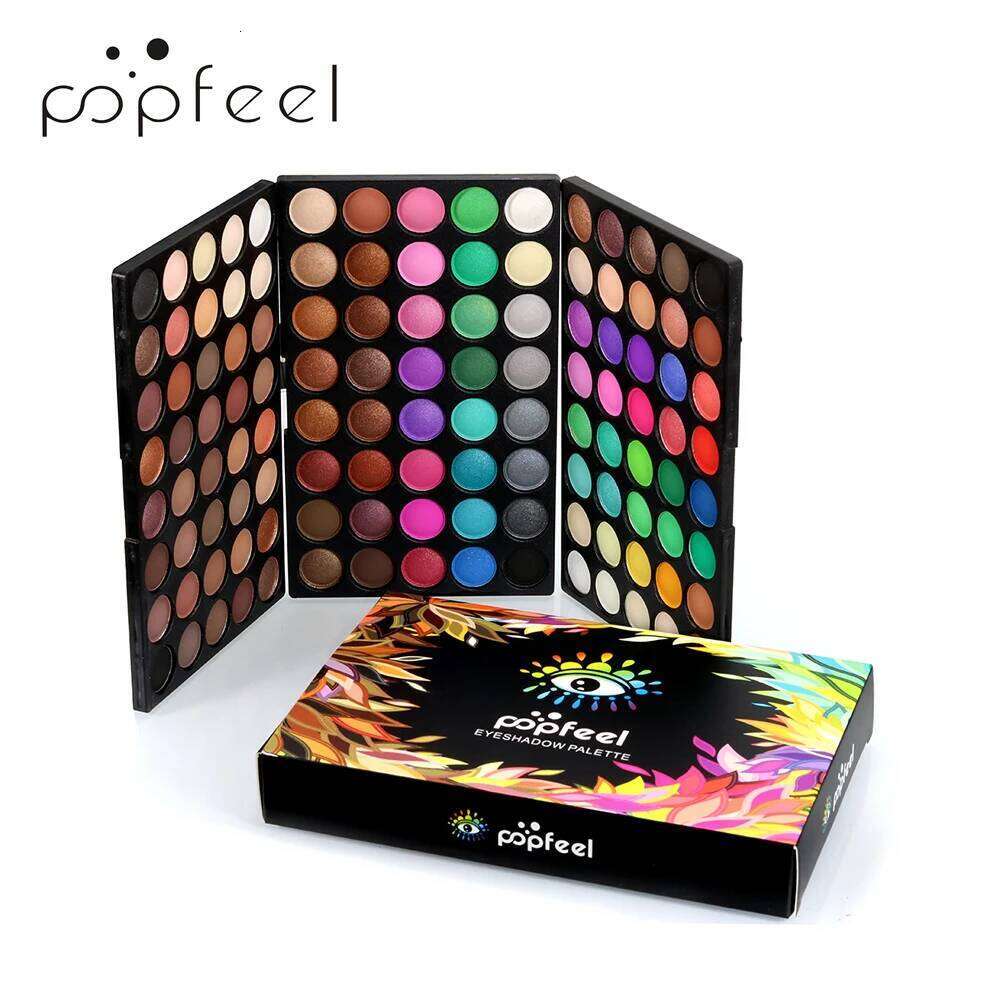 FEEL 120 Colors Eyeshadow Palette - Versatile Matte Shimmer Shades Eye Makeup, Ideal for Beginners and Makeup Artists
