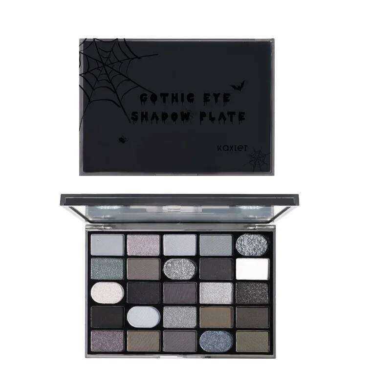Black Smoky Dark Grey y Eyeshadow for Goth Glitter Makeup Palette Pigments Eye Shadow