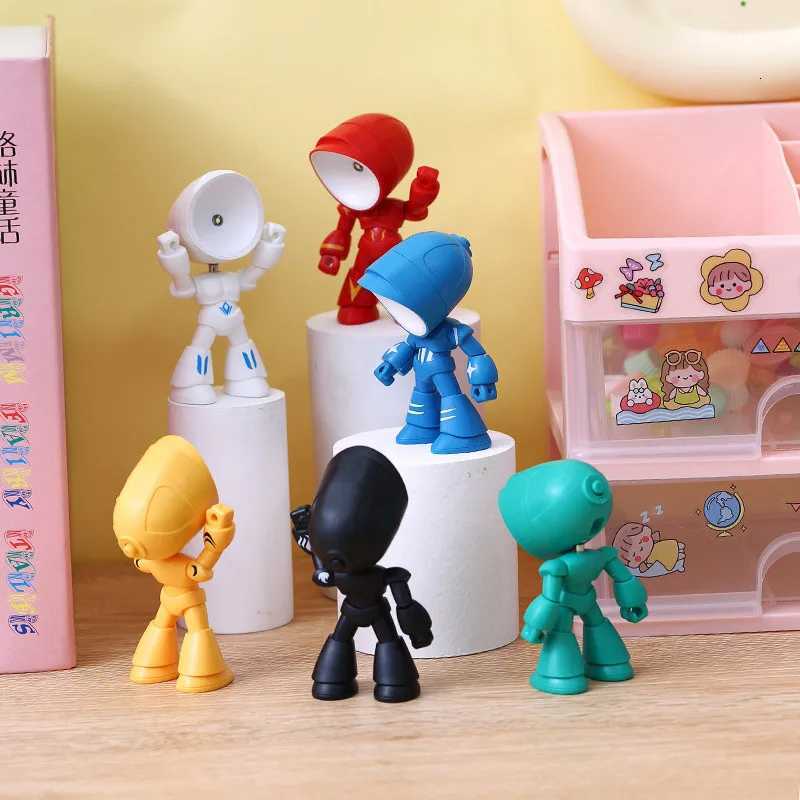 Mini Cute Cartoon Pet Table Lamp Folding Dimmable Adjustable Angle AAA Battery Powered LED Night Light Eye Protection Lamp XJ250725