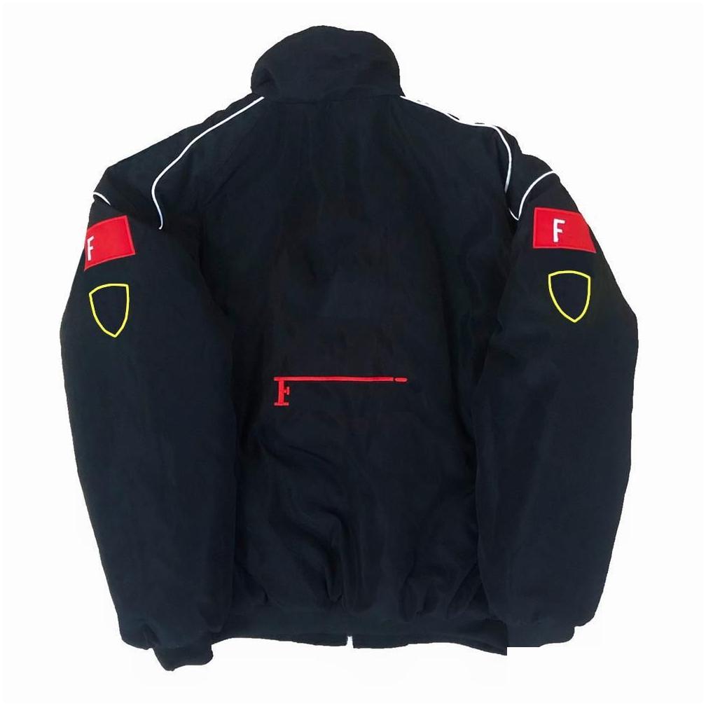 Motorcycle Apparel 2023 F1 Racing Suit Jackets Retro Stylecollege Styleeuropean Windbreaker Cotton Spot Full Embroidery Windproof An Otut8 free shippi