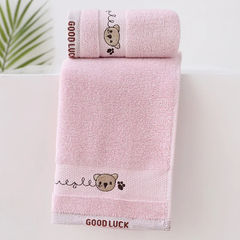 Baby Towels Cotton Bath Towel Face Washcloth Cute Cartoon Bear Hand Wipe Soft Children Kids born Bathing Handkerchief 250725
