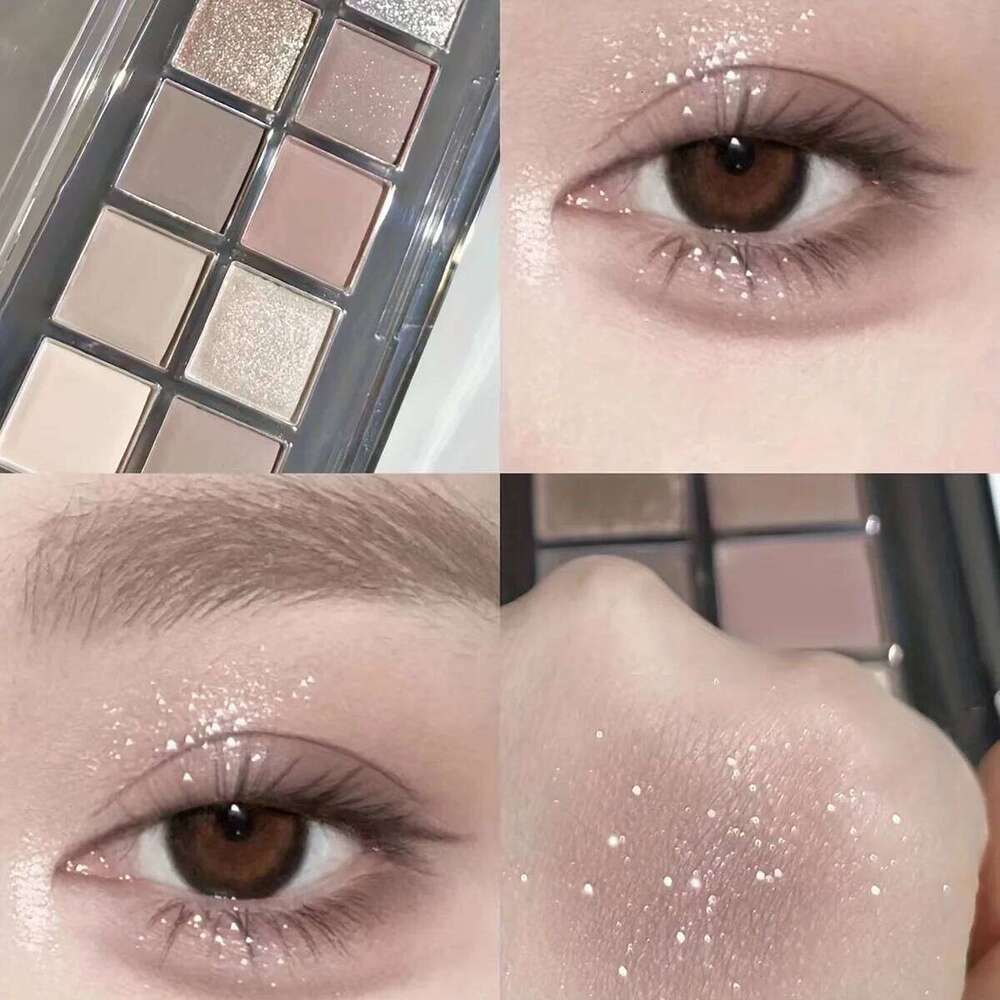 12 Eyeshadow Palette, Shimmer and Matte Nude Tones Versatile Daily Makeup Shades Long-Lasting Color Display
