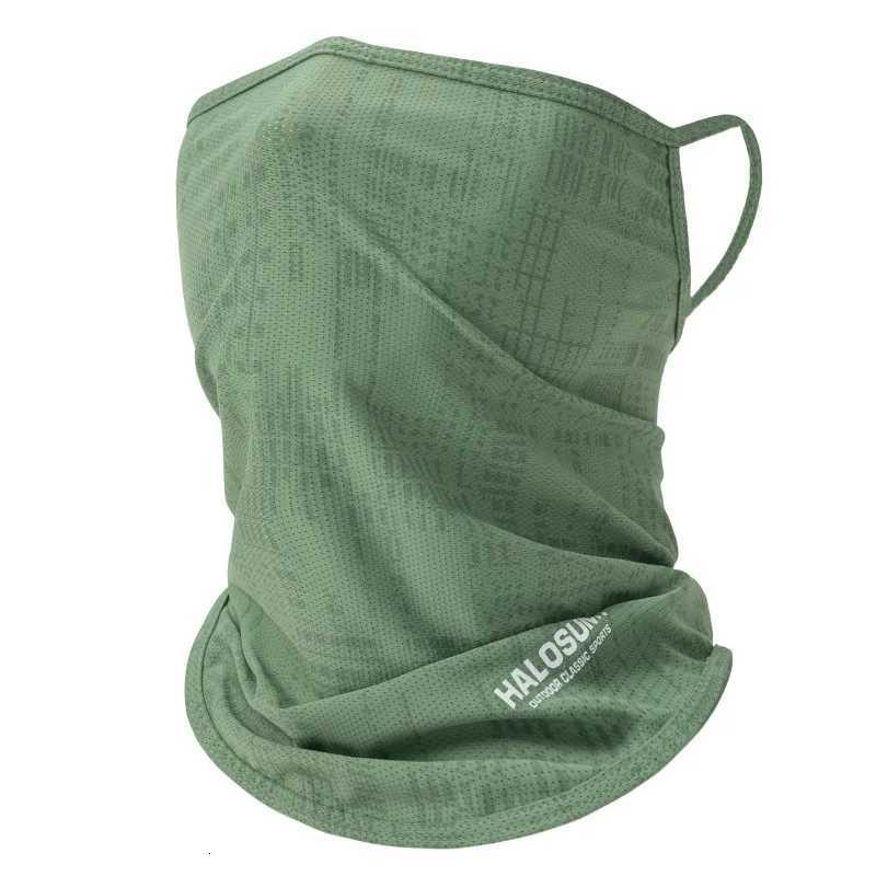 Thin Breathable Quick-dry Outdoor Face Mask Sun Protection Summer Silk Scarf Letter Pullover Neck Warmer Z250725
