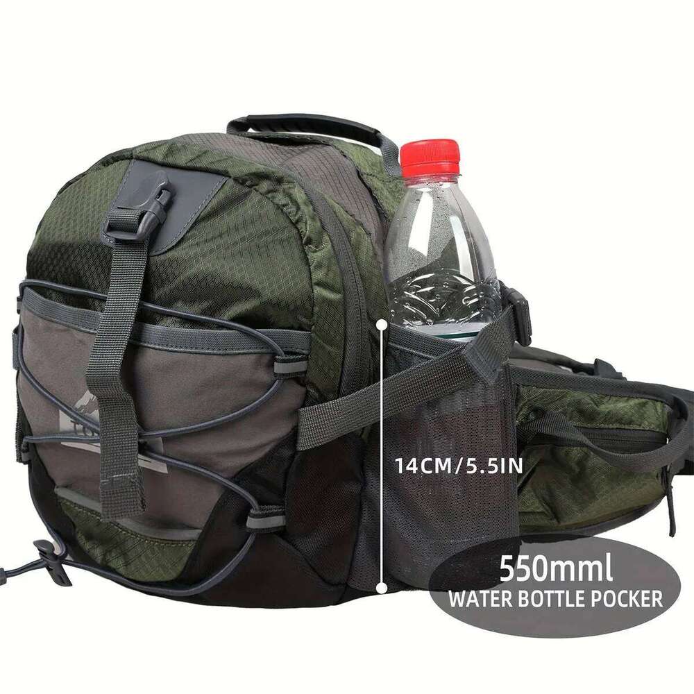 18L Outdoor Mountaineering Bag Multifunctional Sports Travel Waist Pack Large Capacity Crossbody Shoulder Handbag Backpack