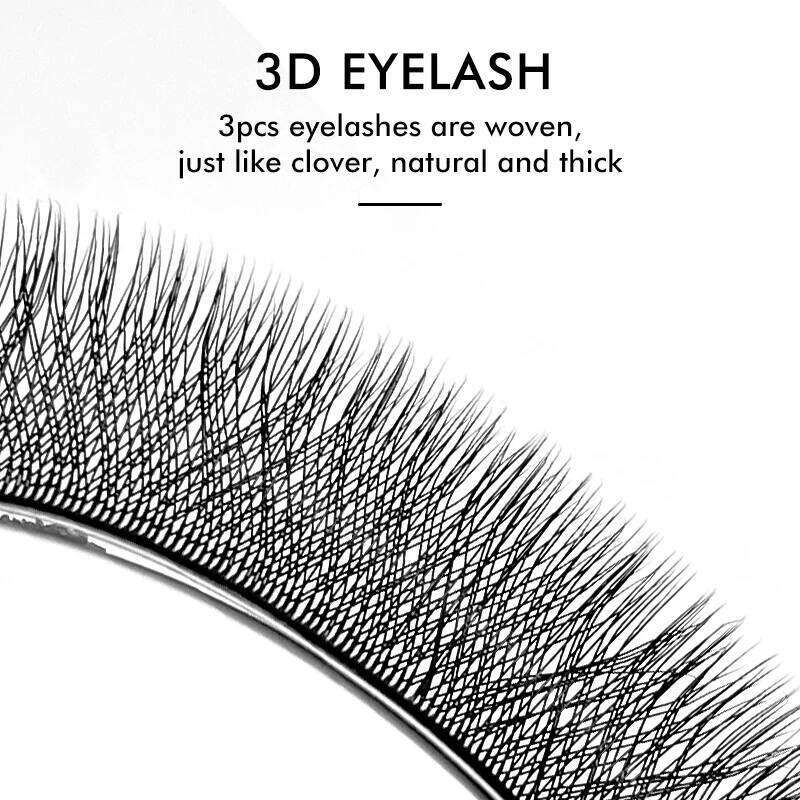NATUHANA 3D 4D 5D W-Shaped Extension C D L LU(M) Curl Colorful Lashes High Quality Clover W Brown Shape Eyelash X250725