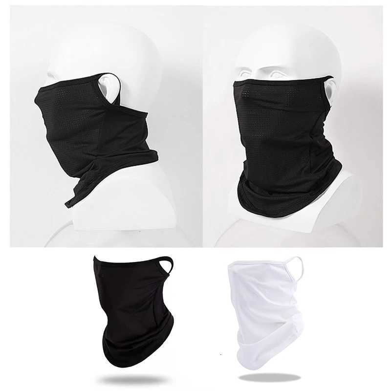 Outdoor Balaclava Riding Face Mask Unisex Neck Protection Sunscreen Masks Motorcycle Earmuffs Silk Head Scarf Facemask cycling Z250725
