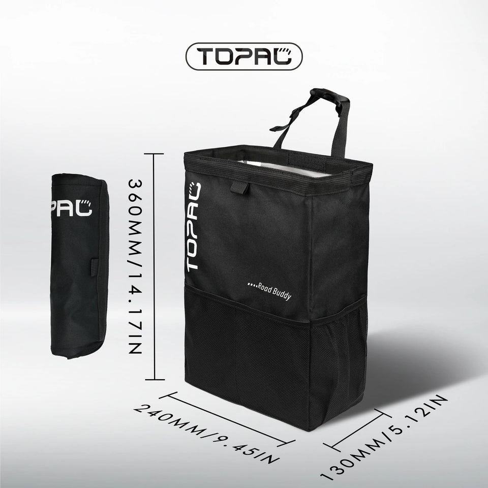 Stylish Reusable Auto Waste Basket Ideal For Keeping Your Ride Tidy