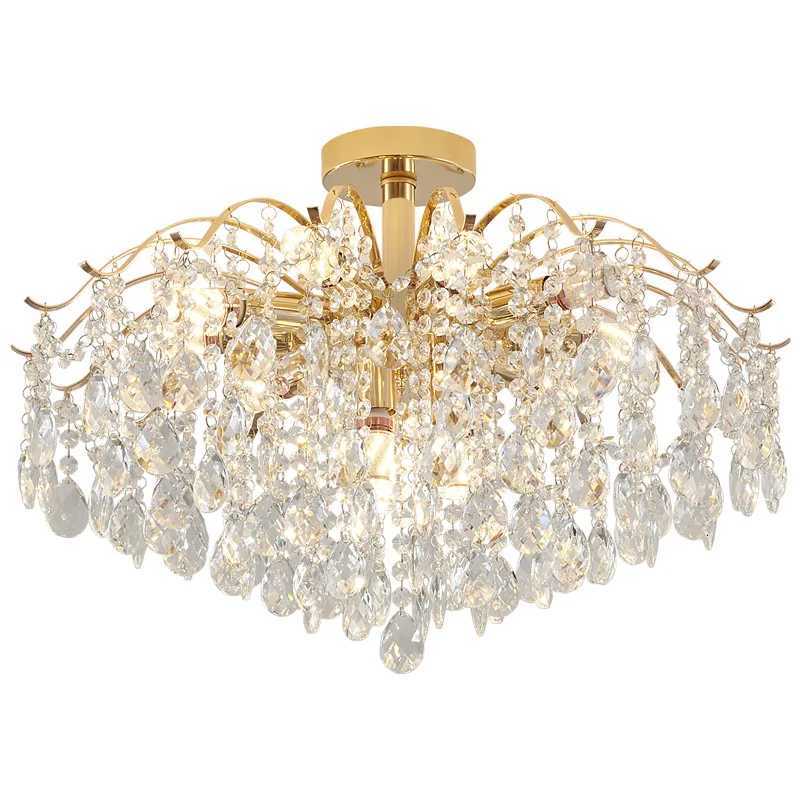 Modern Crystal LED Lights Chandelier For Living Room Decor Bedroom Ceiling Lamp Hanging Light Fixture Home Decoration Luxury XJ250725