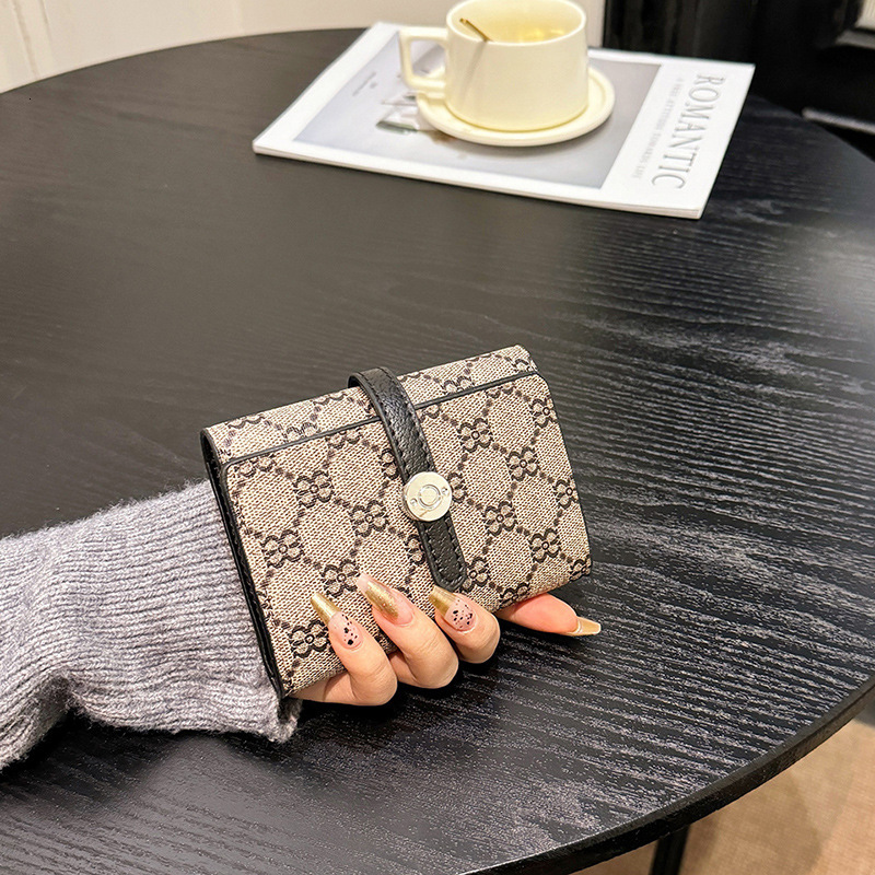 Designer Bag Autumn Winter Unisex Niche High-end Luxury Bag Feel Printed Chanel Style New 70% Off Card Holder Large And Small Wallets Free Shipping