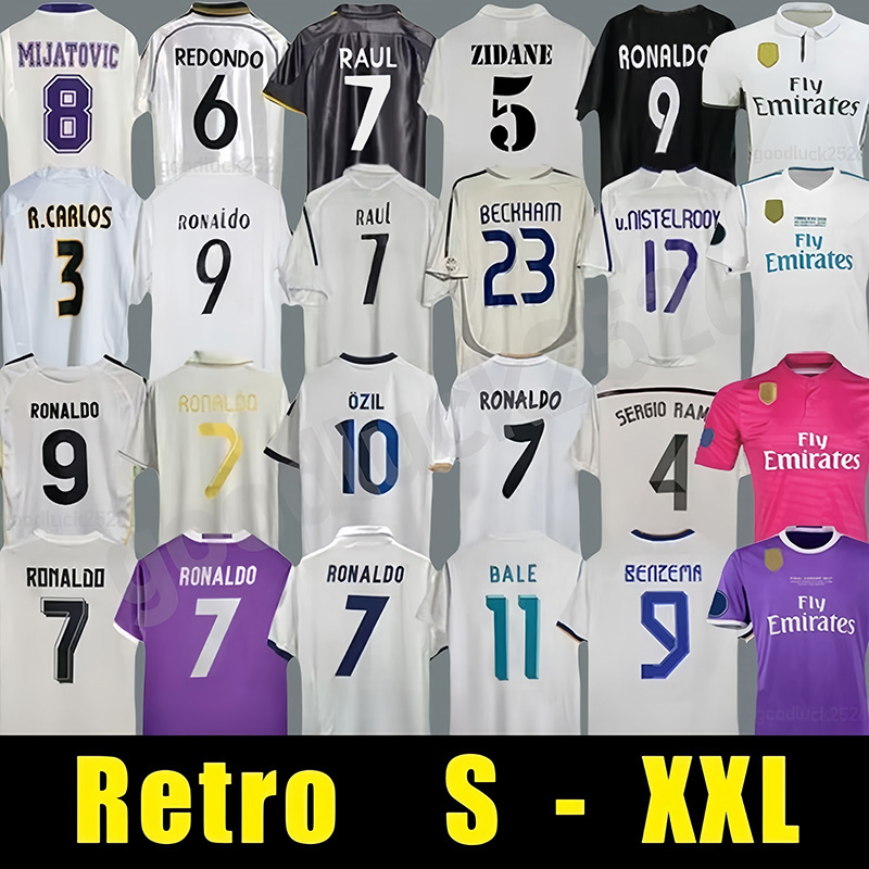 Real 15 RAUL Retro Soccer Jerseys 17 18 19 20 Ronaldo ZIDANE BALE 84 85 87 88 94 96 97 98 99 00 11 12 13 14 KAKA SEEDORF SERGIO RAMOS FIGO ALONSO CARLOS MODRIC vintage Guti kits