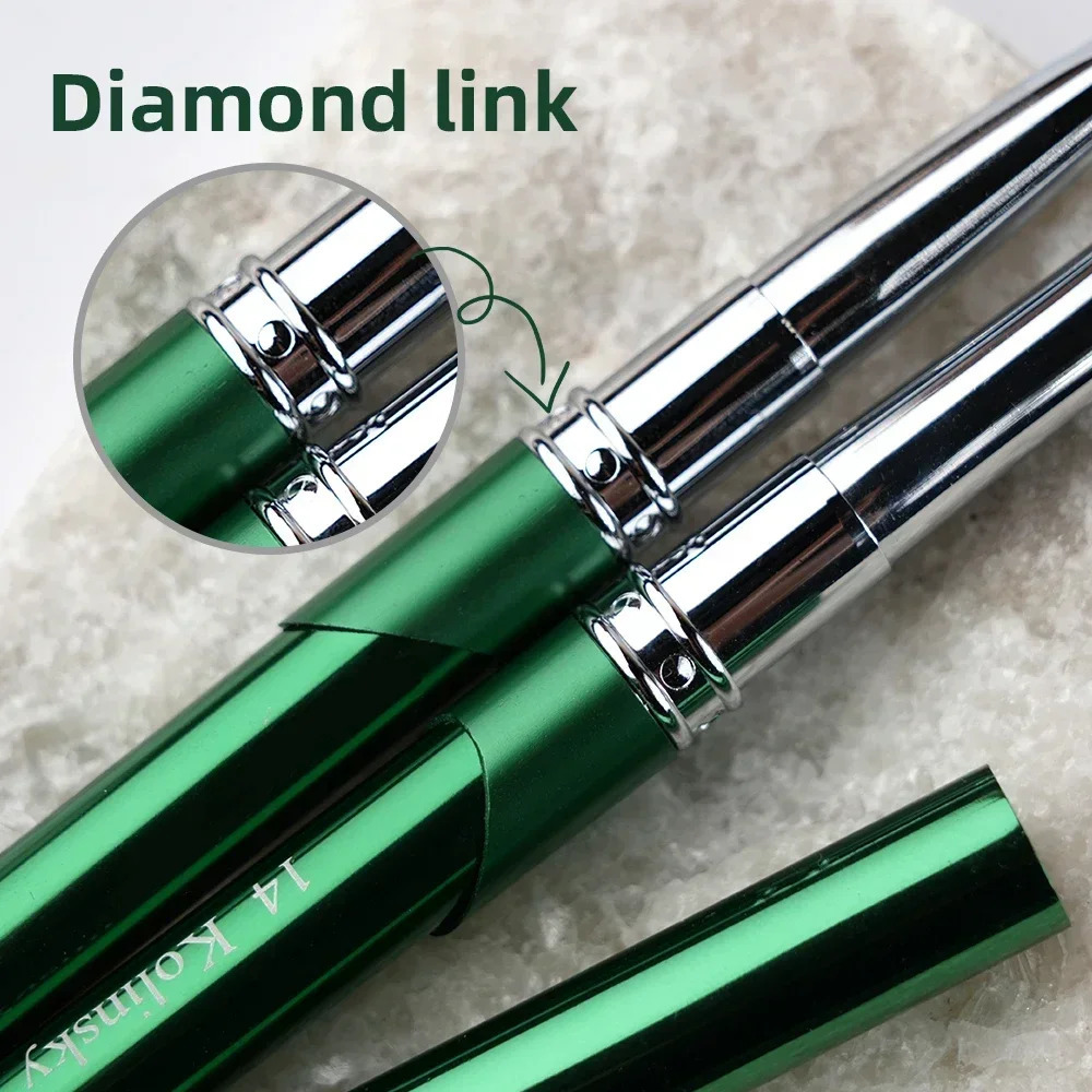High Quality Kolinsky Acrylic Nail Brush Product Metal 100% Pure Kolinsky Brush for Acrylic Nails Sizes 2-18 Nail Tool 250716