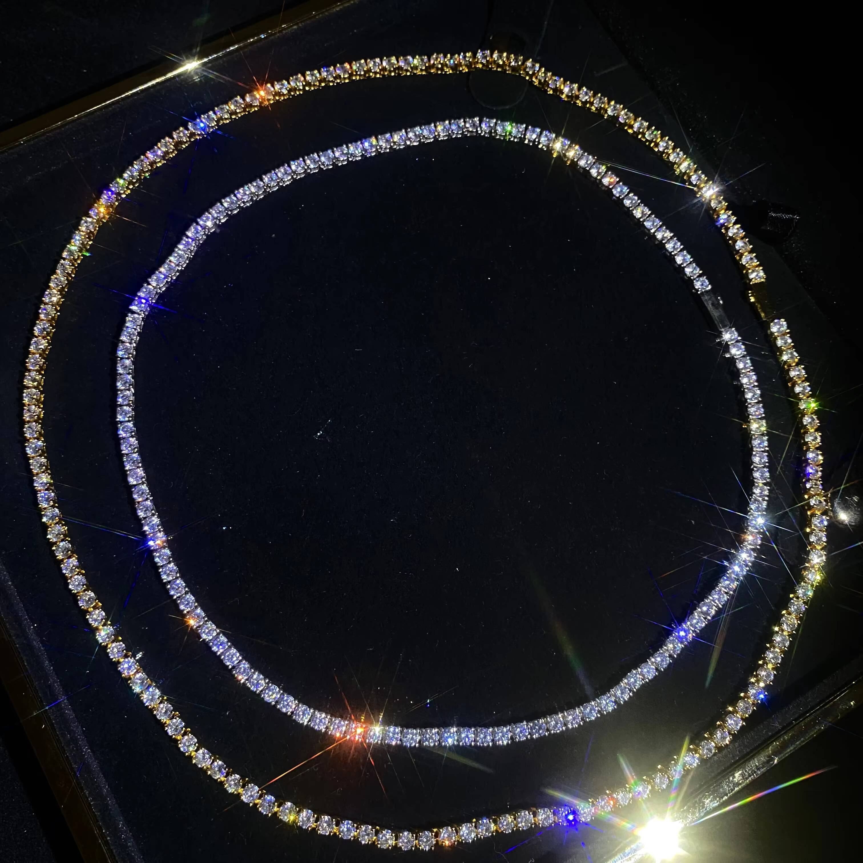 Trendy Unisex 3mm Silver Necklaces from YSS Durable 925 Pure Silver with Modern Design