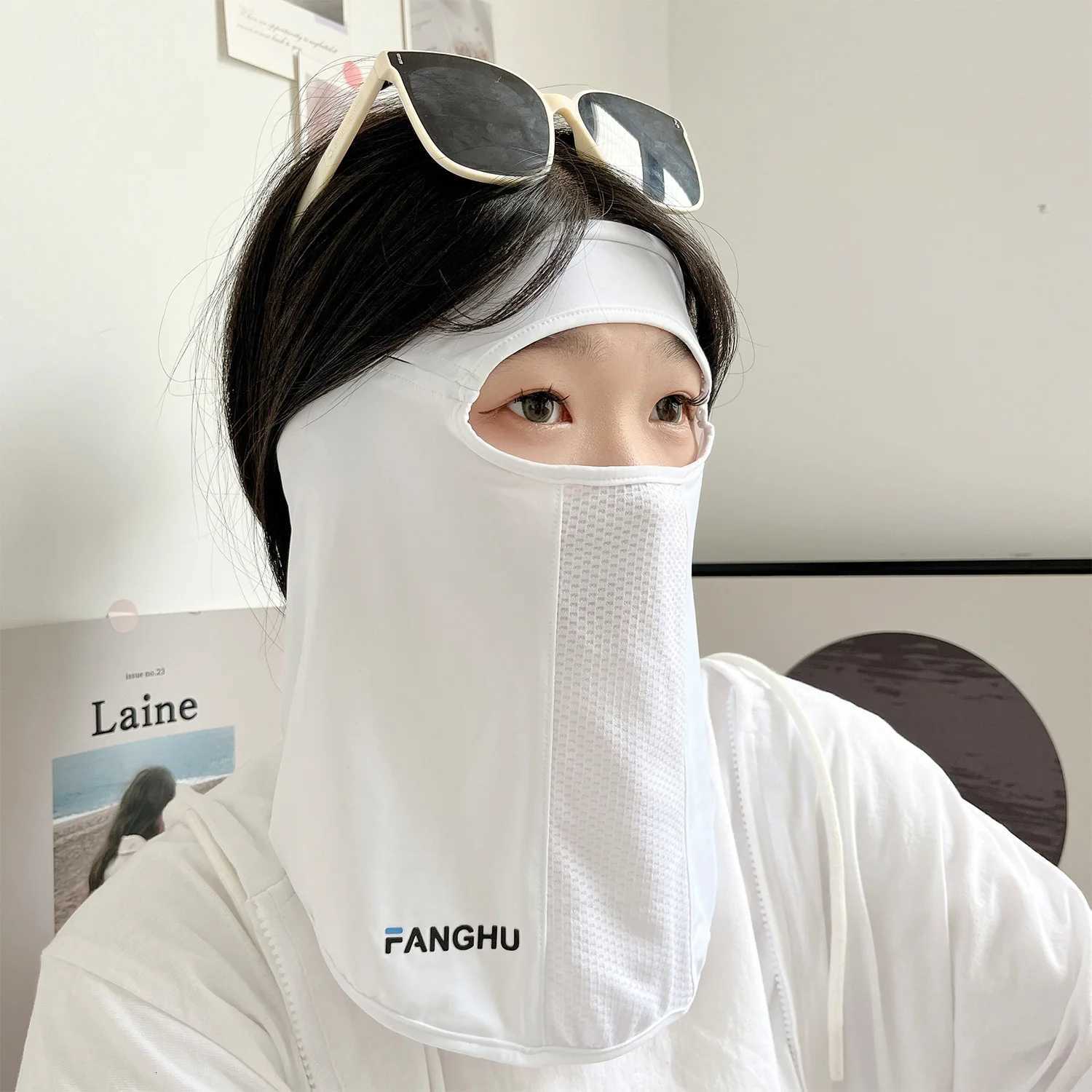 UV Protection Silk Mask Sun Proof Bib Solid Color Face Cover Face Shield Summer Face Scarves Sunscreen Face Scarf Riding Z250725