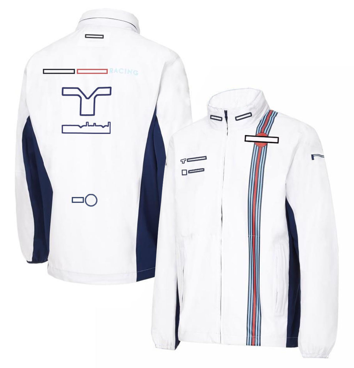 2025 F1 Team Full-length Zip Up Formula 1 Racing Men's Spring Autumn Fashion Driver Fans Windproof Jacket Warm Windbreaker