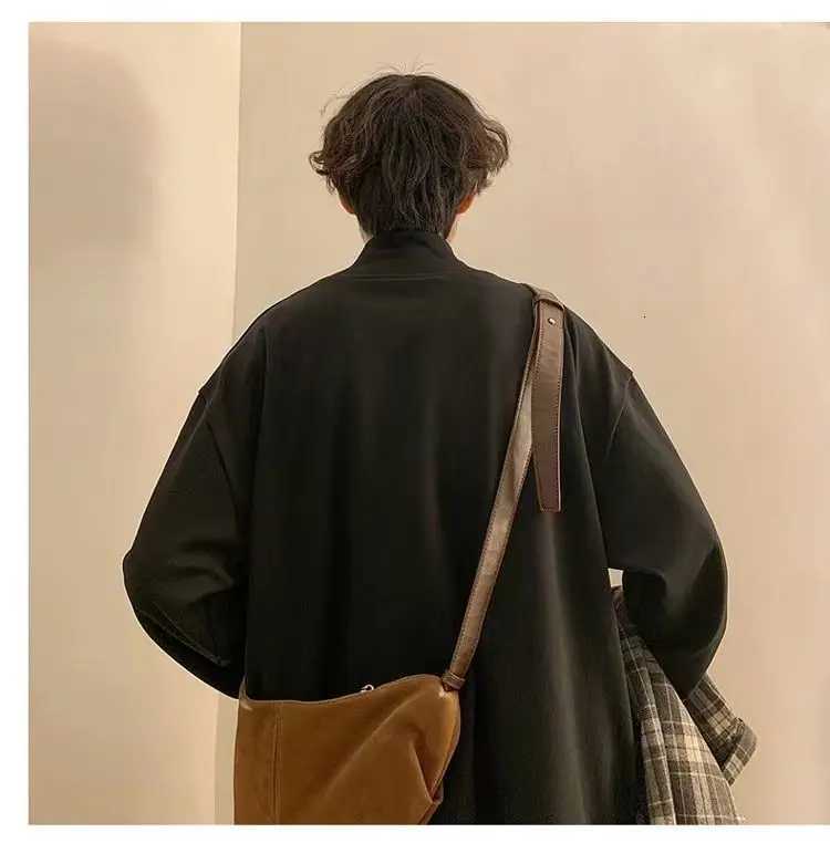 Yasuk Autumn Winter Fashion Man Solid Casual TShirts TurtleneCK Mens Loose Slim Bottom Double Faced Velvet Sweater Cool Z250725