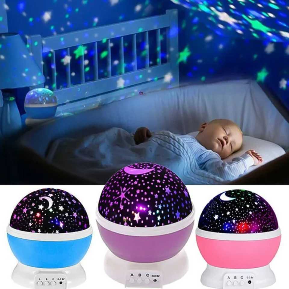 Galaxy Projector Starry Sky LED Night Light Planetarium Children Bedroom Star Night Lights Moon Light Kids Gift Christmas Lamp XJ250725