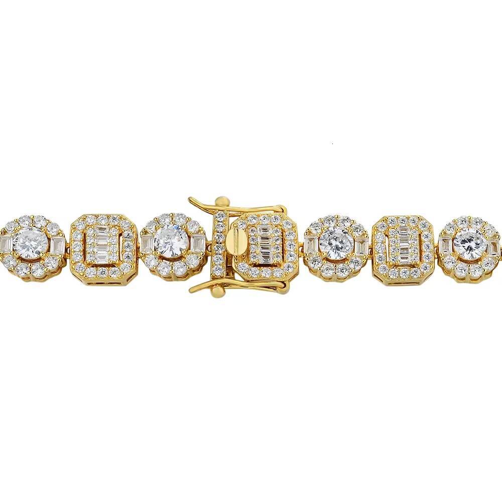 Vintage Style Moissanite Tennis Necklace Quality Guaranteed Proper Price Link Chain Claw Setting for Parties