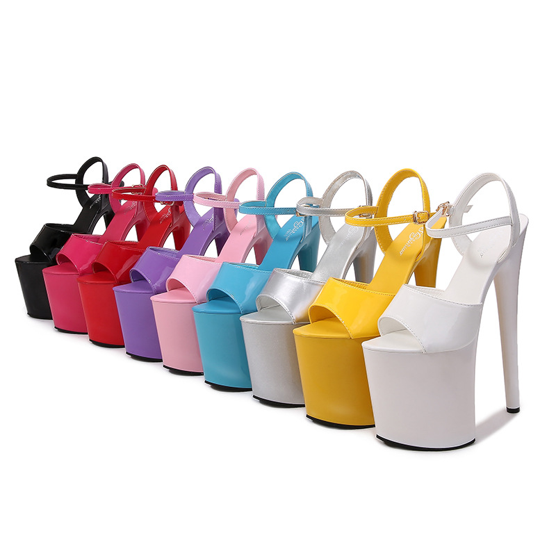 Platform High Heels for Women Sexy Pole Dance Shoes with 13 to 17CM Heel Party Club Sandals Stylish Performance Footwear for Weddings and Events