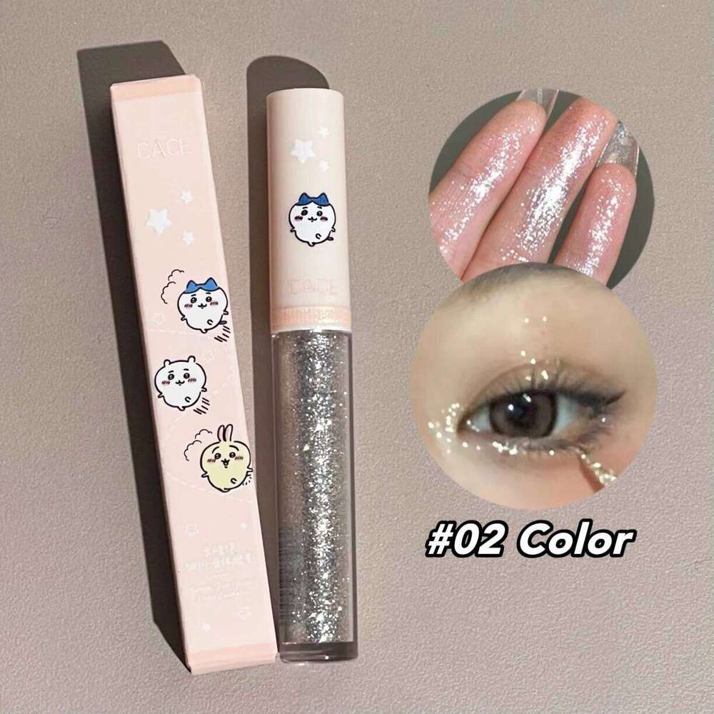 Liquid Shimmer Sparkling Lasting Highlighter Contour Brighten Fine Glitter Eyeshadow Lying Silkworm Body Beauty Makeup X250726