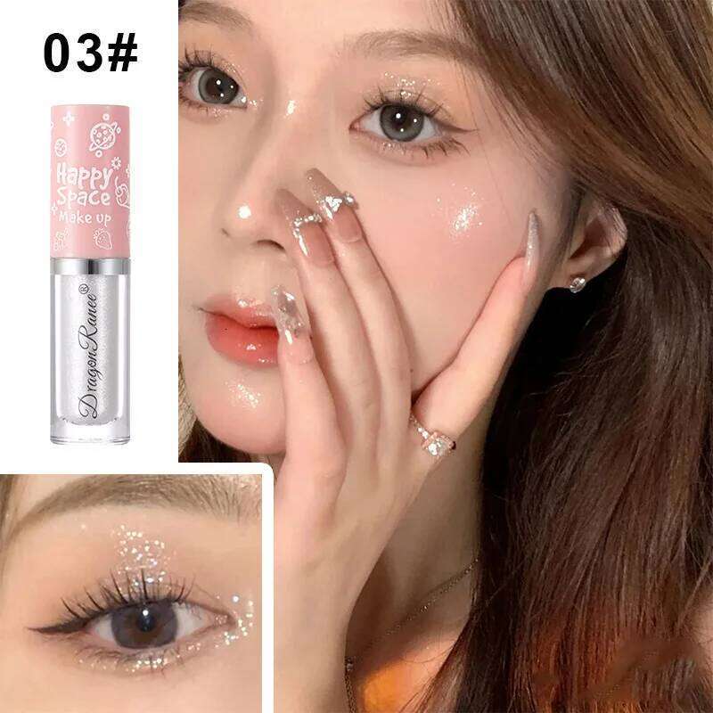 Glitter Highlighter Pearlescent Liquid Eyeshadow Eyeliner Silkworm Pencil Long-lasting Shiny Eye Makeup X250726