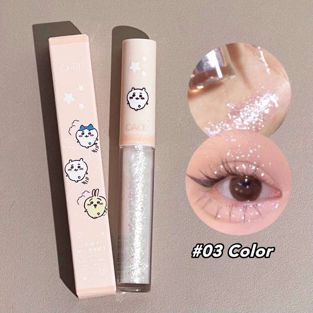 Liquid Shimmer Sparkling Lasting Highlighter Contour Brighten Fine Glitter Eyeshadow Lying Silkworm Body Beauty Makeup X250726